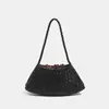 Bolso Tejido Madre e Hijo Bolso de Hombro Único Bolso Bajo el Brazo Bolso de Mano Versátil Retro Bolso Tipo Cesta de Verduras Francesa Sensación de Alta Gama Bolso Madre e Hijo Mujer