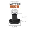 Arruela de nylon tipo T, arruela de plástico para parafuso, grânulo isolante em forma de T, bucha escalonada côncava-convexa, M2, M4, M6, M8, M10, M12