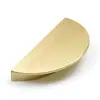 Suministro directo de fábrica nuevo mueble chino tirador semicircular para cajón tirador de alambre de cobre grueso semicircular para puerta de armario de baño