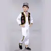 Novo Traje de Performance Infantil Masculino Traje de Performance da Minoria Xinjiang Meninos Hui Traje de Dança Uigur Cazaque