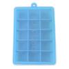Suministros del Fabricante Creativo Bandeja de Hielo de Silicona de 15 Celdas Molde de Cubitos de Hielo de Verano con Tapa Caja de Hielo Cuadrada para Frutas DIY