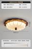 Luminária de Teto para Quarto de Alto Padrão 2025 Novo Estilo Mid-Century Retro Noz Tecido Estilo Nanyang Luminárias de Quarto