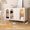 Aparador moderno minimalista estilo creme para cozinha de casa, armário integrado de parede, adega para sala de estar, armário de armazenamento