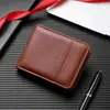 Billetera Corta para Hombre, Billetera para Hombre, Portatarjetas, Billetera de Cuero Todo en Uno para Hombre, Billetera Corta, Monedero Multifuncional, Listo para Stock de Negocios