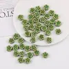 Jingdezhen Retro Agujero Horizontal Flor de Ciruelo Cuentas de Cerámica DIY Hecho a Mano Pulsera Casera Collar Joyería con Cuentas Material Accesorios