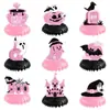 Decorações de Mesa para Festa de Halloween Transfronteiriça Decorações em Favo de Mel Decoração de Aniversário Rosa Halloween Decoração em Favo de Mel