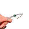 Pulsera de Zirconia con Baño de Oro Real Microincrustado de Diamantes Completos Dongdaemun Pulsera de Lujo de Gama Alta Pulsera Elegante
