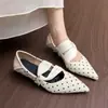 Aumento de altura para ballet 2026 zapatos de noche punta fina lunares corte bajo zapatos de mujer otoño estilo coreano zapatos Mary Jane retro