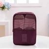 Nueva Bolsa de Almacenamiento para Zapatos de Viaje para Viaje de Negocios con Tres Ranuras para Zapatos, Bolsa de Almacenamiento de Doble Capa, Bolsa de Almacenamiento de Malla para Viaje al por Mayor
