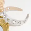 Diadema Personalizada Hueca de Ala Ancha de Nuevo Estilo Transfronteriza Diadema Texturizada Estilo Punk Europeo y Americano Accesorio Versátil para el Cabello para Mujeres