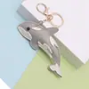 Novo Chaveiro de Couro de Baleia e Golfinho Marinho, Pingente de Golfinho, Baleia e Tubarão, Acessório para Chaveiro de Carro