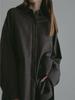 Nova Camisa Qianhe Outono e Inverno Estilo Japonês Fashionável Retrô Confortável Acolchoada com Gola Reversível e Silhueta Emagrecedora para Mulheres