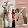 Fantasía de Mariposa Lencería de Seda Gatito Salvaje Sexy Estilo de Tres Puntos Catgirl Abertura en la Entrepierna Tentación Disfraz de Catgirl A062
