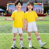 Conjunto de Uniforme para Equipo de Porristas de Desempeño del Día del Niño, Dos Piezas de Verano 100% Algodón, Uniforme para Clase de Deportes