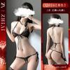 Lingerie Sexy, Estilo Sexy de Três Peças, Biquíni de Puro Desejo, Sutiã Sedutor, Conjunto para Não Tirar, Uniforme Tentador, Entrega Confidencial