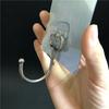 Gancho móvil sin perforaciones, sin costuras, para techo cuadrado, gancho adhesivo fuerte, gancho multiusos para cocina, transparente