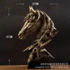 Cabeza de caballo moderna y sencilla de fábrica americana, decoración para sala de estar, pequeñas artesanías, mueble de vino, mueble de TV, decoración de oficina.