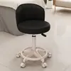Banqueta Baixa Universal com Rodinhas para Elevação Uso Doméstico com Encosto Pequena para Sala de Estar Quarto Cadeira de Maquiagem Rodízios Móveis para Rejuntes Banqueta