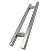 Manípulo de Porta de Vidro para Arremesso Fino Espessado Manípulo Grande para Porta de Vidro de Escritório Sem Moldura Tubo Reto Tubo Quadrado Manípulo Grande de Aço Inoxidável