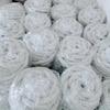 Cuerda de asbesto resistente a altas temperaturas, ignífuga, sin polvo, fibra de silicato de aluminio, cuerda trenzada redonda de asbesto, sellado de aislamiento, máquina hiladora, cuerda de asbesto