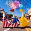 Novo Produto Transfronteiriço da Amazon: Roupa Estilo Capa de Chuva em Forma de Ganso, Fantasia de Ganso para Varanda, Ganso de Jardim para o Dia da Independência Americana