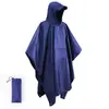 Capa Impermeable Comercio Exterior Tres en Uno Transfronterizo Multifuncional Toldo Felpudo Portátil Pu Poncho de Una Pieza Venta al por Mayor