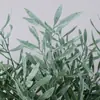 Planta verde artificial de alta calidad, árbol de olivo de plástico multirramificado, accesorios de flores artificiales para arreglos florales de sala de estar y paisajismo, ramas de olivo artificial