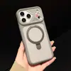 Funda para Teléfono Apple 16 Mate Anti-Caídas con Soporte Magnético de Refrigeración Armadura de Hielo para Lente Creativa Adecuada para iPhone 17 Pro