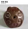 Soporte de incienso de hilo de loto pequeño creativo Adornos de escritorio Zen interior Ceremonia del té Estufa de aromaterapia de alta gama Bandeja de incienso