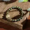 Nuevos brazaletes de estilo étnico, brazaletes de cristal hechos a mano de nicho para estudiantes, niñas, parejas y mejores amigos, al por mayor