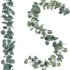 Plantas Verdes Artificiales Simuladas, Enredaderas de Eucalipto, Decoración del Hogar, Enredaderas Simuladas, Hojas de Eucalipto, Plantas Verdes