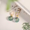Pendientes Xiangyun de jade con incrustaciones de plata s925 con carácter, pendientes de moda sencillos para mujer, productos de fábrica de origen