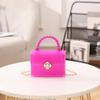 Bolsa de gelatina al por mayor pvc nueva bolsa de gelatina hueca mini bolsa cadena bandolera señoras pequeña bolsa cuadrada bolso de mano