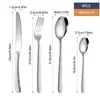 Faca de Aço Inoxidável Martelado Moonlight para Bife, Colher para Prato Principal, Garfo de Frutas, Talheres Criativos de Luxo Leve para Casa e Restaurante