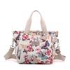 Nuevo bolso de mano para mujer, portátil, de nailon, con estampado floral, informal, fresco, para madres de mediana edad y mayores, bolso de hombro
