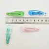 Pinza para el pelo de color caramelo para niños, clip de gota de pegamento de crema DIY, clip BB de 5 cm, clip transparente de gelatina, pinza para el pelo, accesorio para el cabello