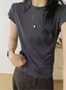 Camiseta Lyocell de lã 260g para outono, direto da fábrica, com mangas bufantes, corte justo, exclusiva para atacado de verão