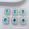 Caixa Mágica Quadrada Longa Cravejada de Diamantes Multi-Oito Furos Zircônio DIY Pulseira de Contas Feita à Mão Colar Joias de Liga Acessórios de Contas
