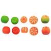 Emulação de frutas laranja acessórios creme telefone shell diy material brincos comida jogar acessórios diy