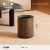 Lixeira An Zhen Ya com Textura de Madeira Tamanho Grande Grande Capacidade Doméstica com Rodas Sala de Estar Quarto Cozinha Lixeira Móvel de Camada Dupla