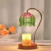 Lámpara Aromática de Cera Romántica, Lámpara Portavelas para Dormitorio, Lámpara Aromática Regulable con Temporizador, Regalo de Cumpleaños con Fragancia