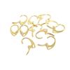 Accesorios para Pendientes DIY Chapados en Oro de 14 Quilates que Conservan el Color, Material de Cobre, Pendientes Semicabados Simples, Piezas para Joyería Hecha a Mano