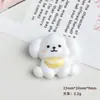Accesorios de Resina DIY de Dibujos Animados Joyería Bufanda Cachorro Pegamento de Crema Pasador Funda de Teléfono Móvil Hebilla de Zapato Llavero Colgante con