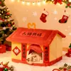 Jaula para Gatos, Nueva Jaula Caliente de Invierno Cerrada, Extraíble y Lavable, Jaula para Perros, Cama para Gatos, Casa para Gatos, Jaula para Gatitos para Todas las Estaciones