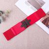 Venta al por mayor de fábrica Cinturón ancho elástico de moda para mujer Cinturón decorativo elástico con hebilla Cinturón para vestido de chaqueta acolchada