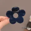 Pinza para el pelo coreana para mujer, pinza de tiburón de estilo simple, pasador de alta gama, pinza para la parte trasera de la cabeza, pinza de hueso de dragón con lunares
