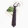 Corbata JK de Moda Accesorios para Camisa de Mujer Rayas Rojas Perezosa Sin Corbata Universitaria Corbata Atada a Mano Hombre Corbata de Lazo Uniforme de Marinero Mujer