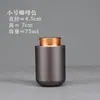 Latas de metal creativas pequeñas portátiles para viaje latas de té grandes de aleación de titanio y aluminio acero inoxidable selladas latas de hierro caja de embalaje