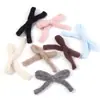 Caramelo Coreano de Color Felpa Hilo de Algodón Dulce y Lindo Pasador de Pelo Lazo Tejido DIY Ropa Zapatos y Sombreros Accesorios