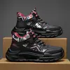 Tendencia Nacional Zapatos de Caña Alta para Hombre Otoño Nuevos Versátiles Casuales Deportivos Adolescente Running Suela Gruesa Aumentador de Altura Zapatos de Papá Modernos